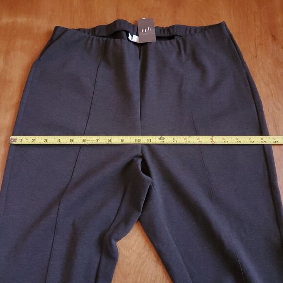 NWT J Jill Ponte Leggings XL Espresso Heather Pull on Pants Knit Stretch 233791 - Picture 9 of 11